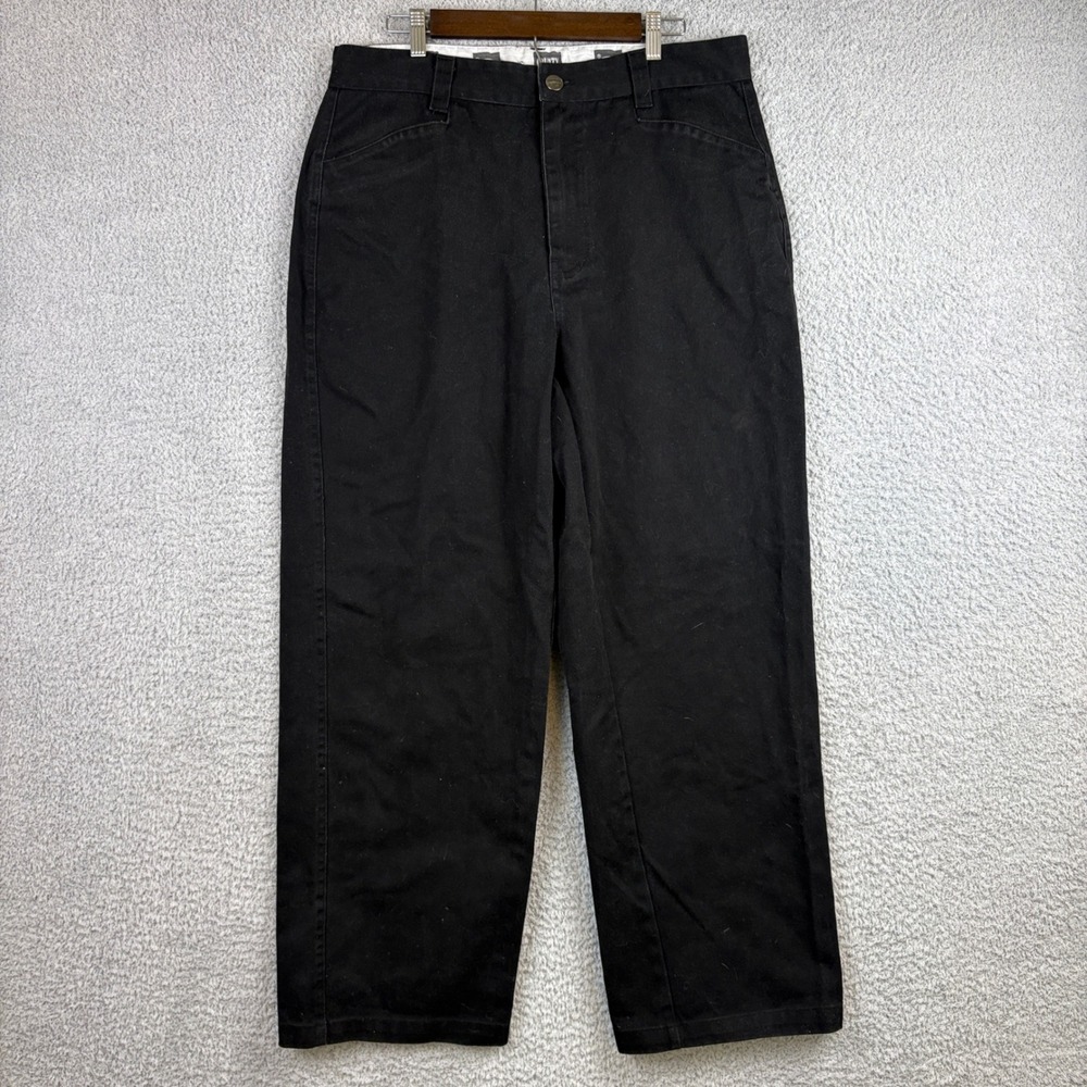 County FB Work Pants Mens 36x32 Black Baggy Cholo Lowrider Streetwear Skater